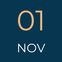 November 1 Date Icon